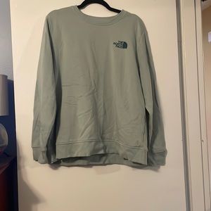 Green The North Face sweatshirt